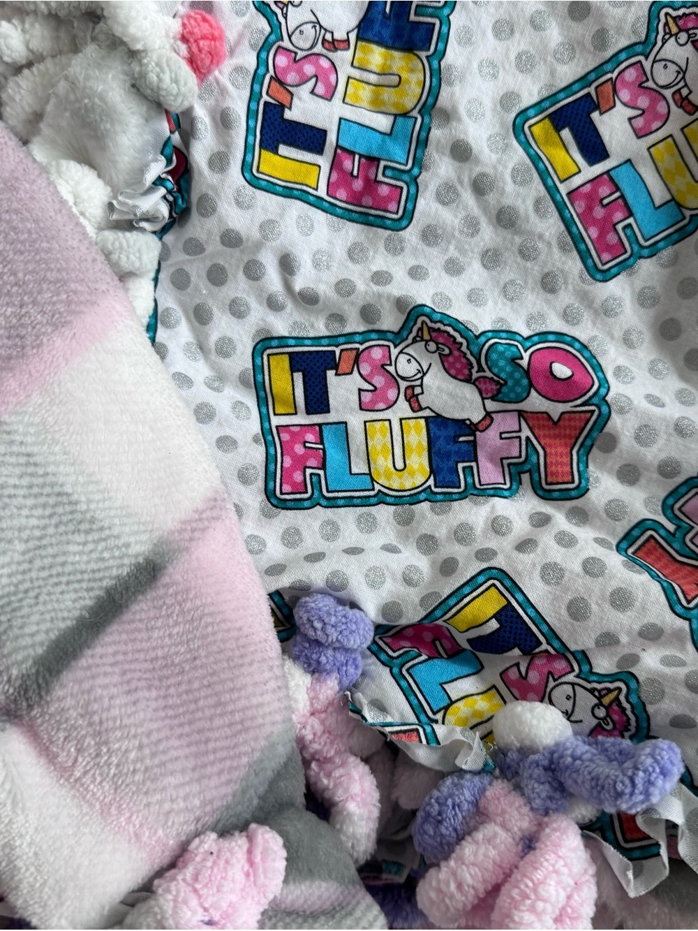 Handmade unicorn blanket